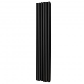 MaxHeat Saltash Double Vertical Radiator 1800mm High x 348mm Wide Black