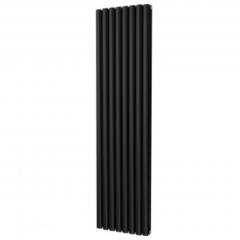 MaxHeat Saltash Double Vertical Radiator 1800mm High x 464mm Wide Black