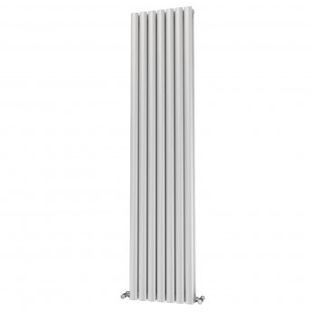 MaxHeat Saltash Double Designer Vertical Radiator 1800mm H x 406mm W White