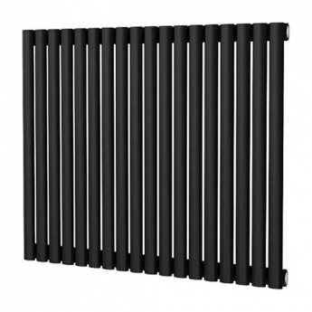 MaxHeat Saltash Single Horizontal Radiator 600mm High x 1044mm Wide Black