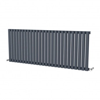 MaxHeat Saltash Single Designer Horizontal Radiator 600mm H x 1508mm W Anthracite