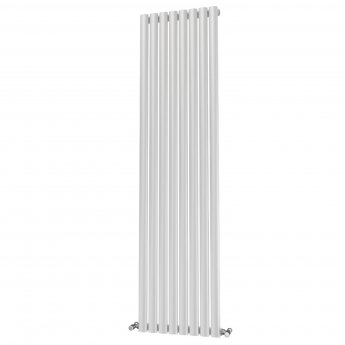 MaxHeat Saltash Single Designer Vertical Radiator 1600mm H x 464mm W White