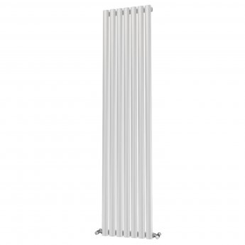 MaxHeat Saltash Single Designer Vertical Radiator 1800mm H x 406mm W White