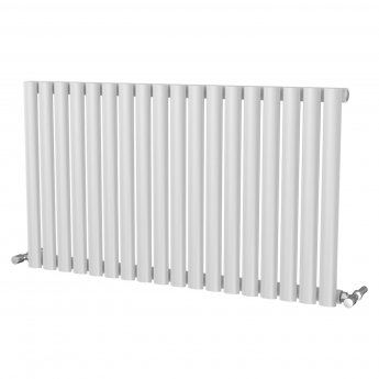 MaxHeat Saltash Single Designer Horizontal Radiator 600mm H x 1044mm W White