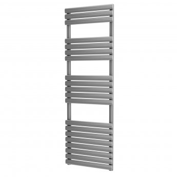 MaxHeat Saltash Designer Towel Rail 1595mm High x 500mm Wide Silver
