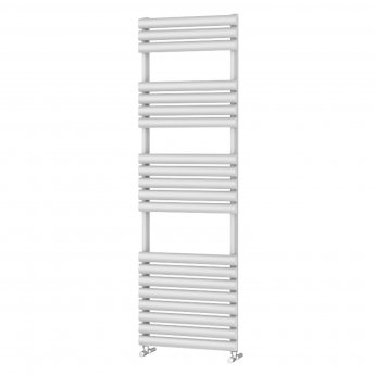 MaxHeat Saltash Designer Towel Rail 1595mm High x 500mm Wide White
