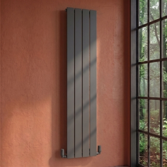MaxHeat Shift Anthracite Vertical Aluminium Designer Radiator | Product Image