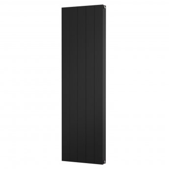 MaxHeat Stride Double Designer Vertical Radiator 1600mm H x 466mm W - Black
