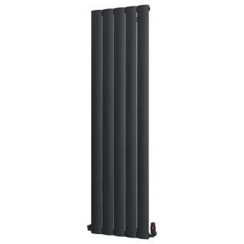 MaxHeat Vulcan Black Vertical Aluminium Designer Radiator | Product Image