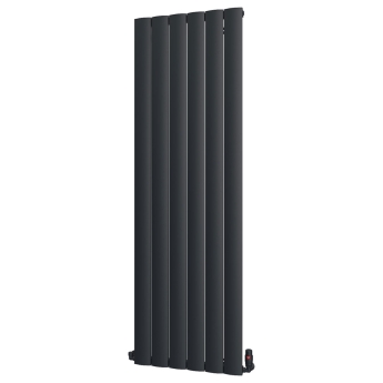 MaxHeat Vulcan Black Vertical Aluminium Designer Radiator | Product Image