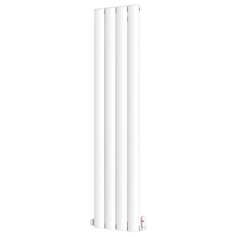 MaxHeat Vulcan White Vertical Aluminium Designer Radiator | Product Image