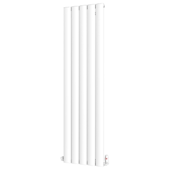 MaxHeat Vulcan White Vertical Aluminium Designer Radiator | Product Image