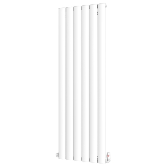 MaxHeat Vulcan White Vertical Aluminium Designer Radiator | Product Image