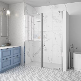Merlyn 10 Series Inline Pivot Shower Door 1700mm Wide - 10mm Glass | Product Image