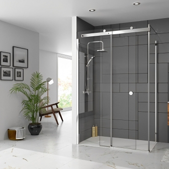 Merlyn 10 Series Sliding Shower Door 1700mm Wide LH - 10mm Glass
