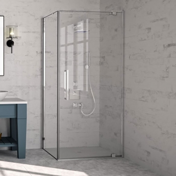 Merlyn 10 Series Pivot Shower Door with Tray - 10mm Glass
