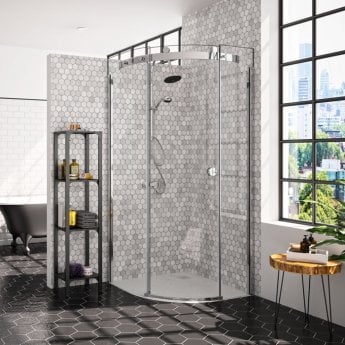 Merlyn 10 Series Single Quadrant Shower Enclosure 900mm x 900mm Right Handed - Clear Glass