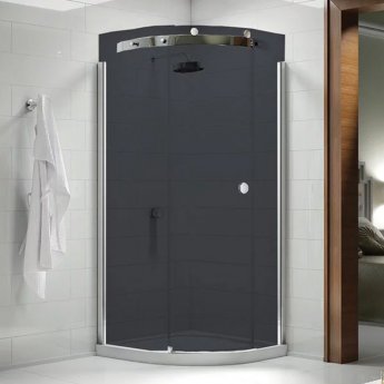 Merlyn 10 Series Smoked Quadrant Shower Enclosure 900mm x 900mm LH - 10mm Glass