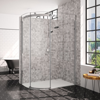 Merlyn 10 Series Offset Quadrant Shower Enclosure 1000mm x 800mm LH - 10mm Glass | Product Image