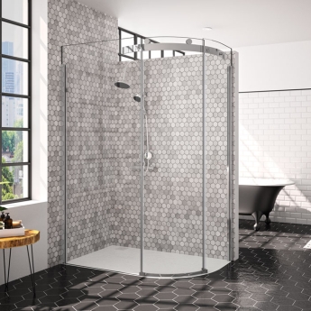 Merlyn 10 Series Offset Quadrant Shower Enclosure 1000mm x 800mm RH - 10mm Glass | Product Image