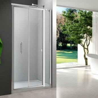 Merlyn 6 Series Inline Bi-Fold Shower Door - 6mm Glass