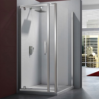 Merlyn 6 Series Inline Pivot Shower Door 1100mm+ Wide - 8mm Glass