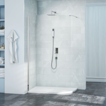 Merlyn 8 Series Curved Wet Room Glass Shower Screen | Product Image