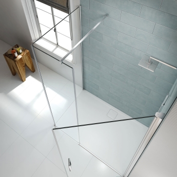 Merlyn 8 Series Frameless Inline Pivot Shower Door 1700mm | Product Image