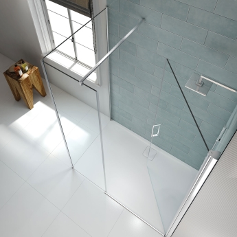Merlyn 8 Series Frameless Inline Pivot Shower Door 1700mm | Product Image