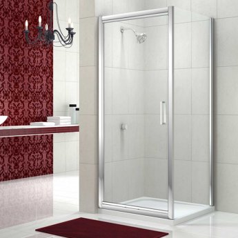 Merlyn 8 Series In-Fold Shower Door with Tray 760mm Wide - 8mm Glass