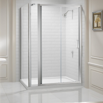 Merlyn 8 Series Inline Sliding Shower Door 1250mm+ Wide - 8mm Glass