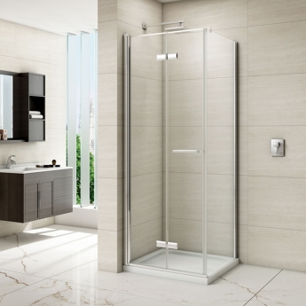 Merlyn 8 Series Frameless Side Panel 900mm Wide 8mm Glass | Product Image
