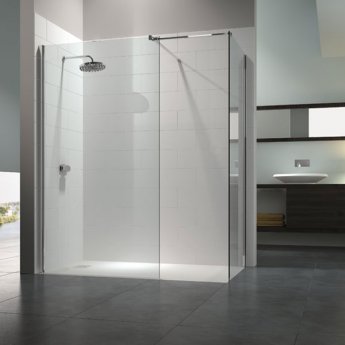 Merlyn 8 Series Walk-In Enclosure with End Panel 1200mm x 900mm Clear Glass