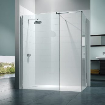 Merlyn 8 Series Wet Room Glass Panel 800mm Wide Clear Glass