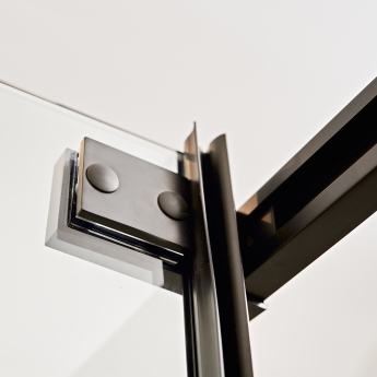 Merlyn Black Sliding Shower Door 1200mm Wide - 8mm Glass | Product Image