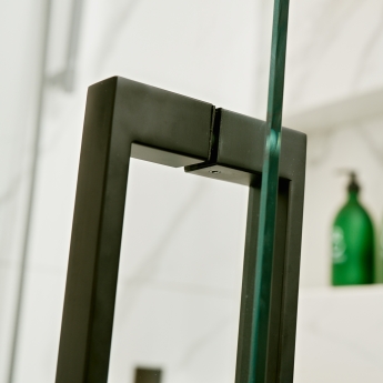 Merlyn Black Sliding Shower Door 1200mm Wide - 8mm Glass | Product Image