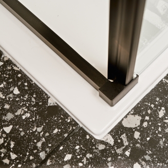Merlyn Black Sliding Shower Door 1200mm Wide - 8mm Glass | Product Image