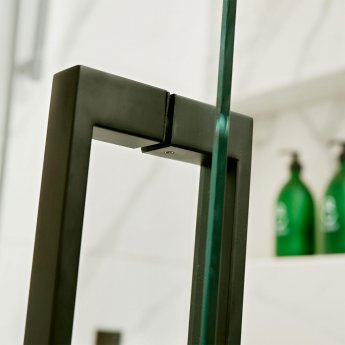 Merlyn Black Sliding Shower Door - 8mm Glass