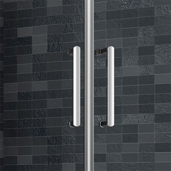 Merlyn Ionic Essence Framed Sliding Shower Door 1200mm Wide - 8mm Glass