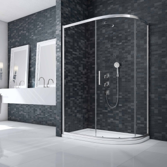 Merlyn Ionic Essence Framed Offset Quadrant Shower Enclosure 1200mm x 800mm - 8mm Glass | Product Image