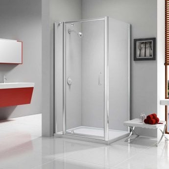 Merlyn Ionic Express Pivot Shower Door 670mm-710mm Wide - 6mm Glass
