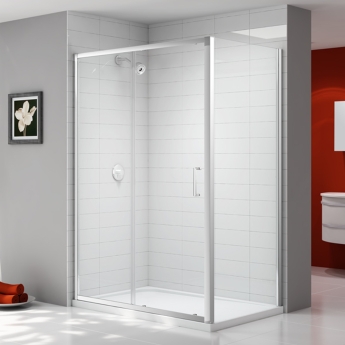 Merlyn Ionic Express Inline Sliding Shower Door 1300mm+ Wide - 6mm Glass | Product Image