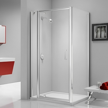 Merlyn Ionic Express Pivot Shower Door 1000mm Wide - 6mm Glass