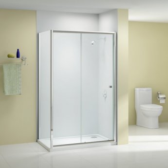 Merlyn Ionic Source Sliding Shower Door 1100mm Wide - 6mm Glass