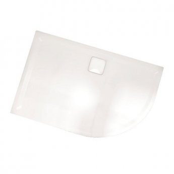 Merlyn Level25 Quadrant Shower Tray with Waste 900mm x 900mm - White