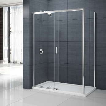 Merlyn Mbox Low Level Access Sliding Shower Door 1700mm Wide LH - 6mm Glass | Product Image