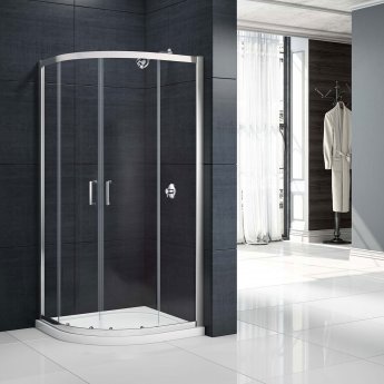 Merlyn Mbox Loft 2-Door Quadrant Shower Enclosure 800mm x 800mm - 6mm Glass