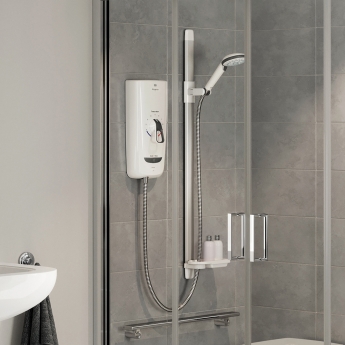 Mira Advance Flex Thermostatic 9.8kW Electric Shower - White/Chrome