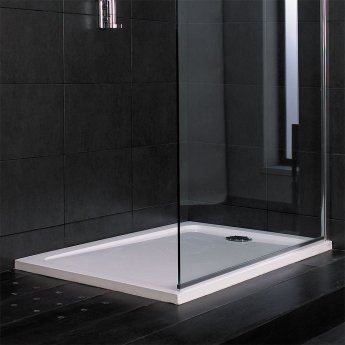 Mira Flight Low Rectangular Shower Tray with Waste 1000mm X 700mm - Flat Top
