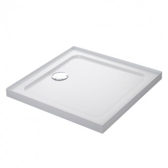 Mira Flight Low Square Shower Tray with Waste 800mm X 800mm 4 Upstands